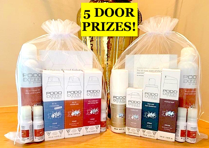 Podo Expert Products as Door Prizes