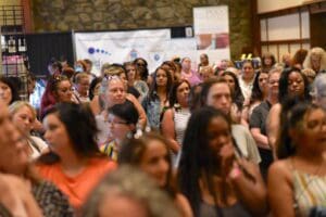 crowd awaiting Grand Prize drawing