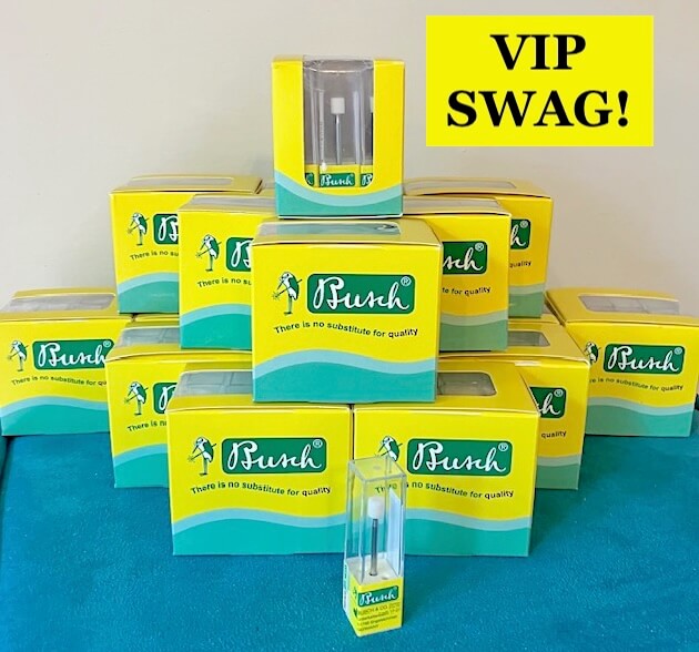 Busch bits as VIP swag from NASP