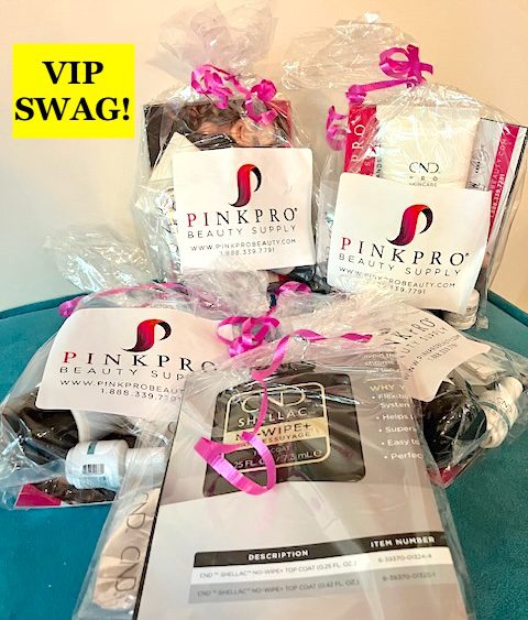 PinkPro VIP swag in small bags!