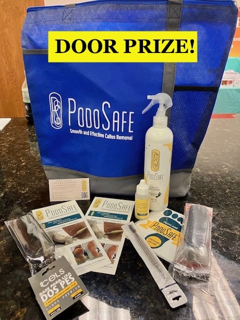 PodoSafe Door Prize pedicure kit!