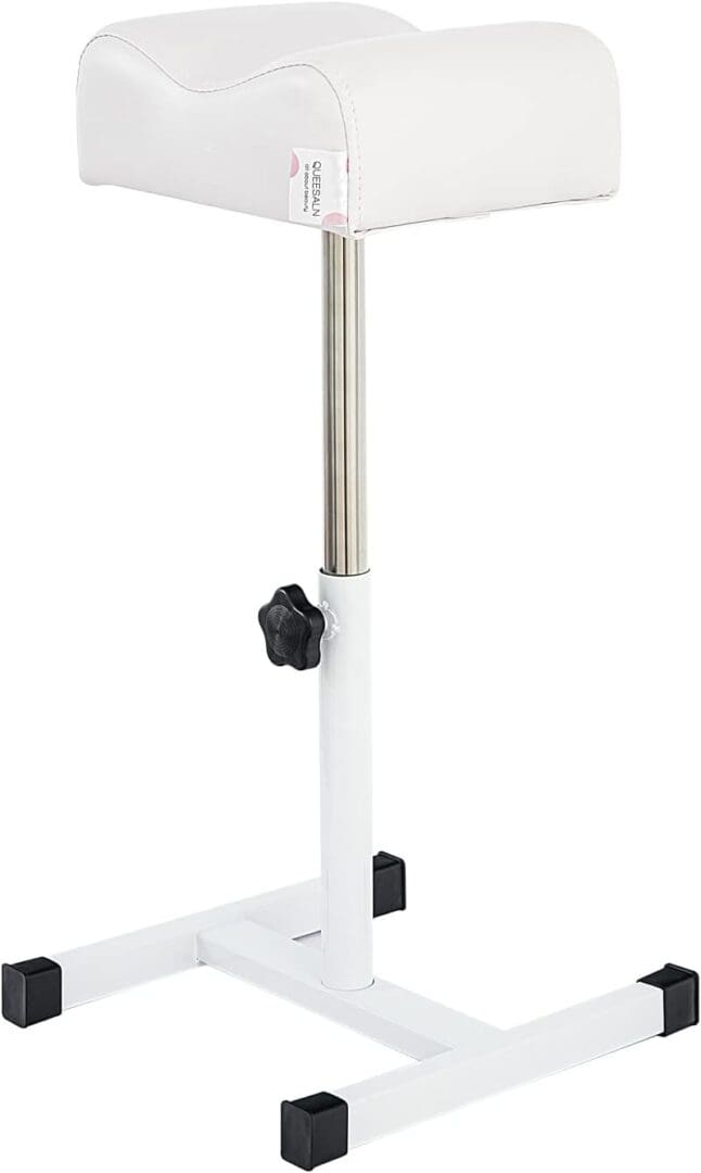 white pedicure stand foot rest